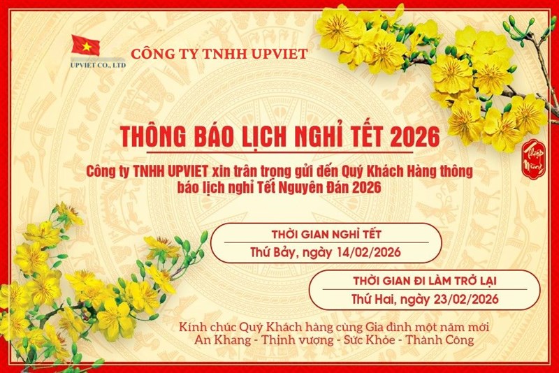 UPVIET - Thông báo lịch nghỉ Tết Nguyên Đán 2026
