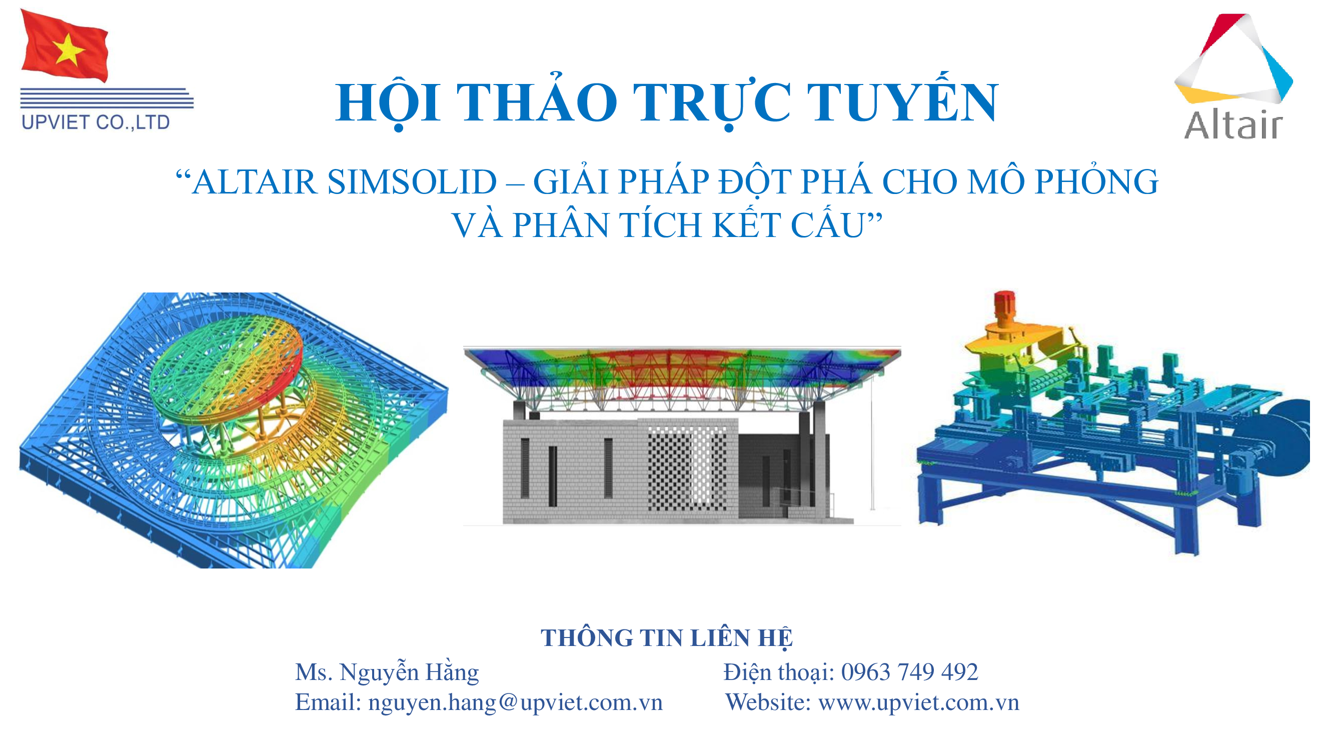WEBINAR - Altair SimSolid - Giải pháp đột phá cho mô phỏng và phân tích kết cấu không dùng lưới